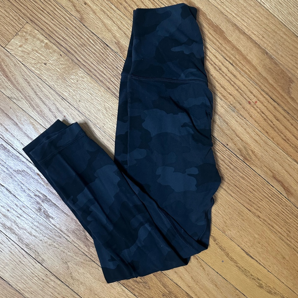 Lululemon Athletica black Camouflage Leggings